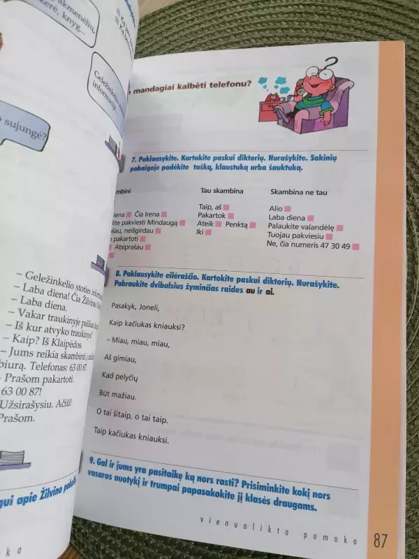 Vaikystės spalvos. Mokomės lietuvių kalbos. Vadovėlis 4 klasei, 1 dalis - Henrika Prosniakova, knyga 5