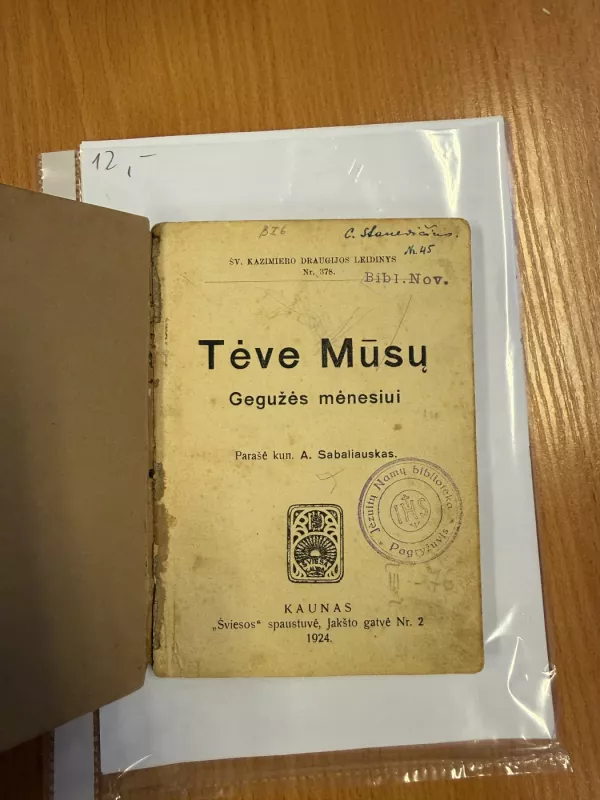 Tėve mūsų Gegužės mėnesiui - A. Sabaliauskas, knyga 3