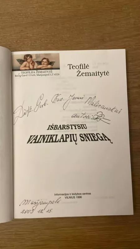 Išbarstysiu vainiklapių sniegą - Teofilė Žemaitytė, knyga 4