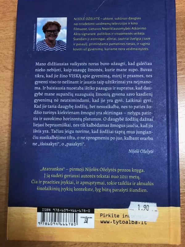 Atatrankos - Nijolė Oželytė, knyga 5