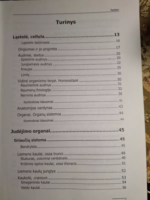 Žmogaus anatomija ir fiziologija - O.V. Anusevičienė, P.  Cibas, L.  Lilienė, knyga 4