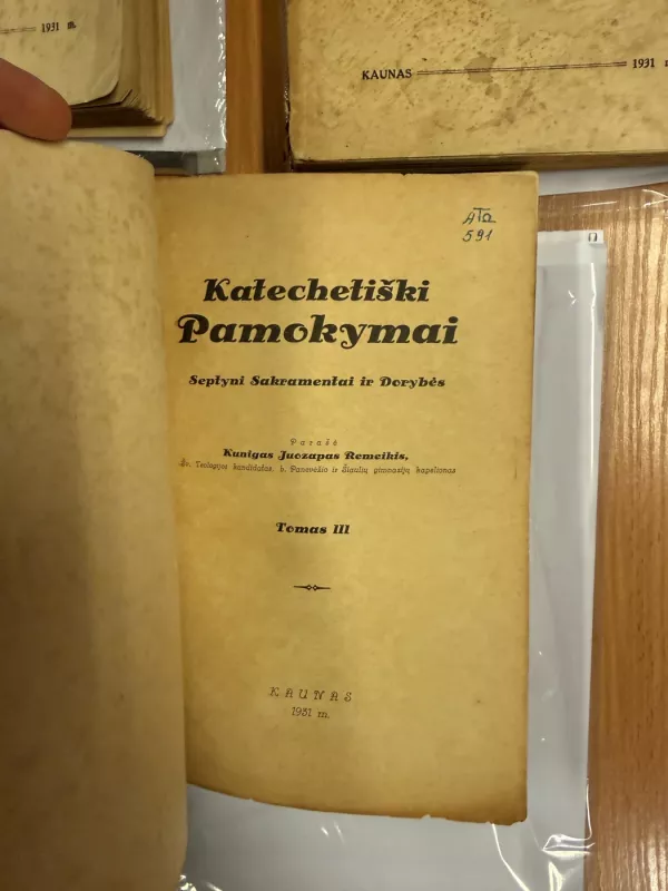 Katechetiški Pamokymai I- III t. 1931m. - Juozapas Remeikis, knyga 5