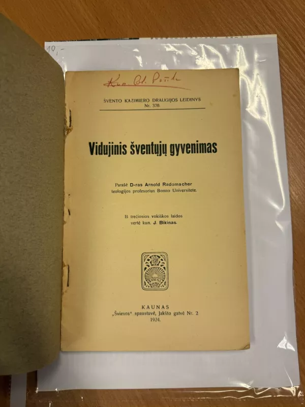Vidujinis šventųjų gyvenimas - A. Rademacher, knyga 3