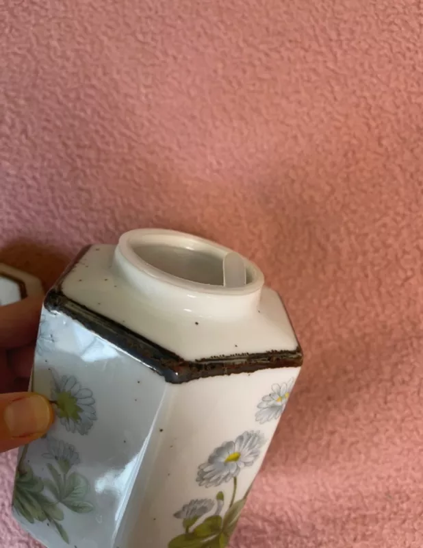 Vintage keraminis indelis su augalais - , namai ir interjeras 5