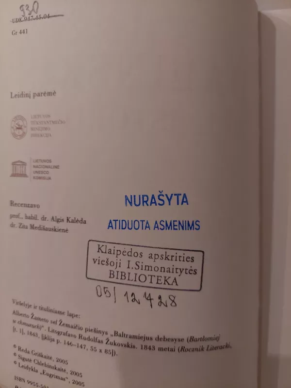 Mykolas Balinskis: kova dėl istorijos? - Reda Griškaitė, knyga 3