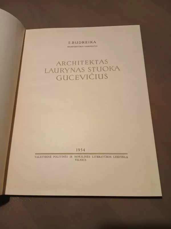 Architektas Laurynas Stuoka Gucevičius - Eduardas Budreika, knyga 4