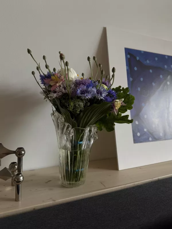 Vintage Muurla Finland Pertti Kallioinen krištolo vaza - , namai ir interjeras 2