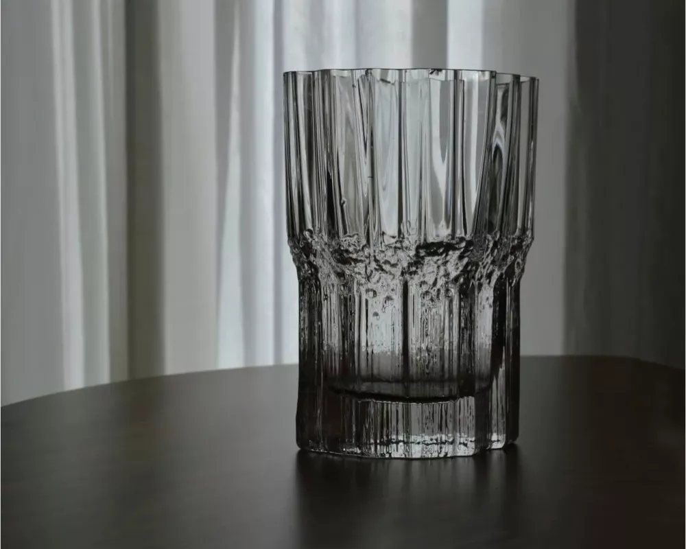 Vintage Iittala Finland Tapio Wirkkala krištolo vaza Pallas - , namai ir interjeras 3