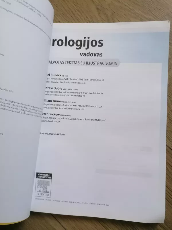 Urologijos vadovas - Nigel Bullock, Andrew  Doble, William  Turner, Peter  Cuckow, knyga 4