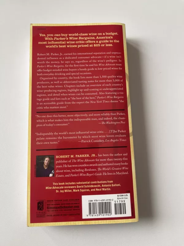 Parker’s Wine Bergains: The World’s Best Wine under 25$ - Robert Parker, knyga 4