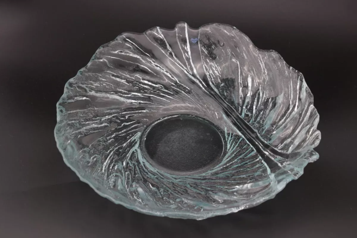 Vintage Riihimäen Lasi Finland Pertti Kallioinen krištolo dubuo indas Ultra - , namai ir interjeras 3