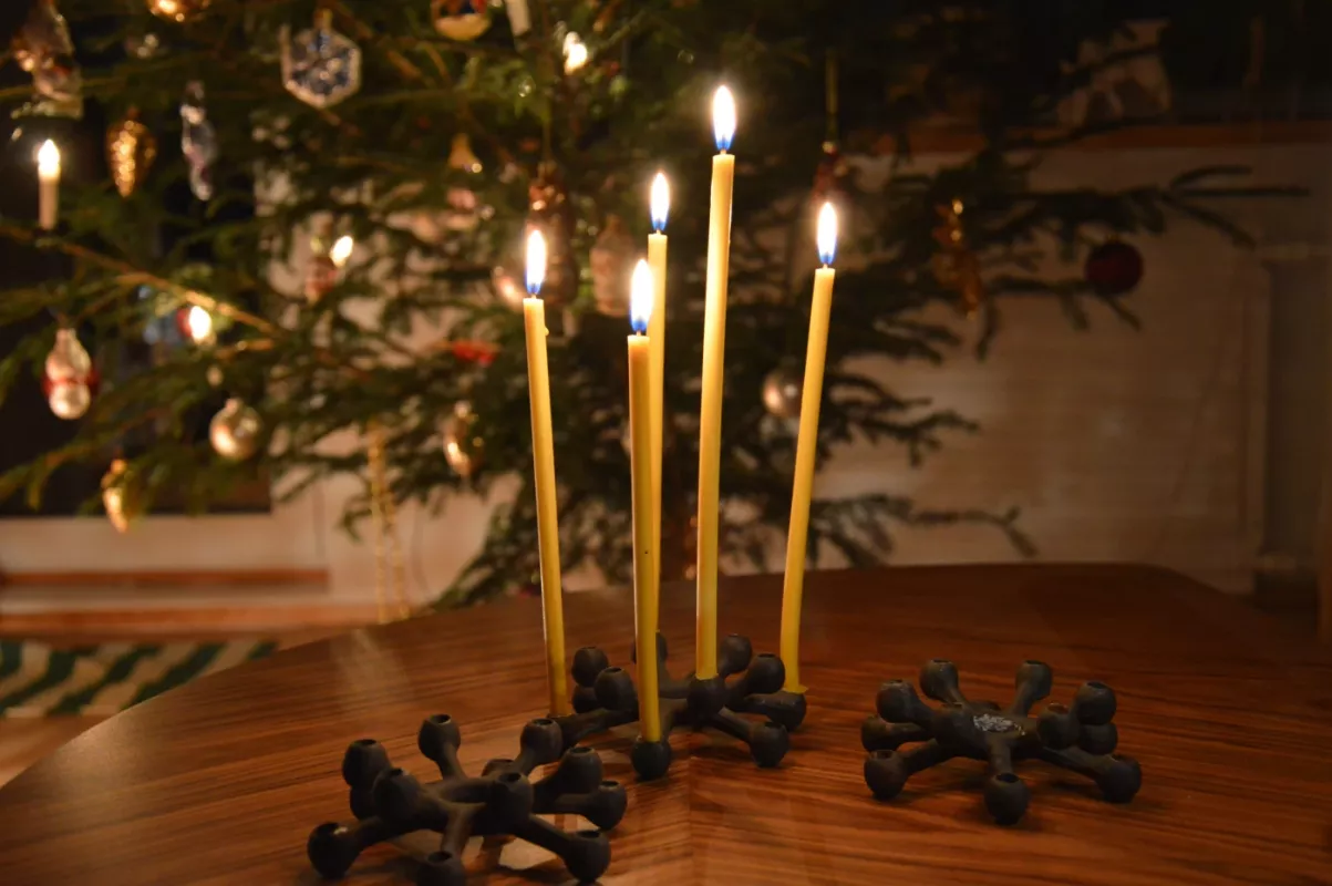 Vintage Dansk Designs Denmark Jens H. Quistgaard metalo žvakidė Spider - , namai ir interjeras 2