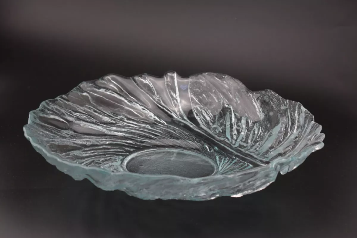 Vintage Riihimäen Lasi Finland Pertti Kallioinen krištolo dubuo indas Ultra - , namai ir interjeras 2