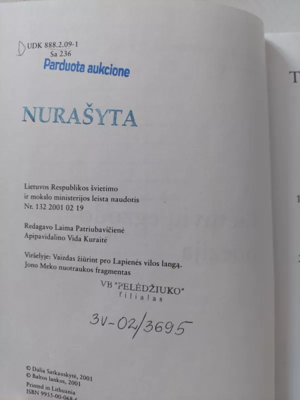 Lietuvių egzodo poezija - Dalia Satkauskaitė, knyga 3