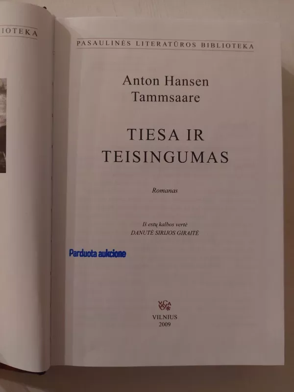 Tiesa ir teisingumas - Antonas Tamsarė, knyga 3