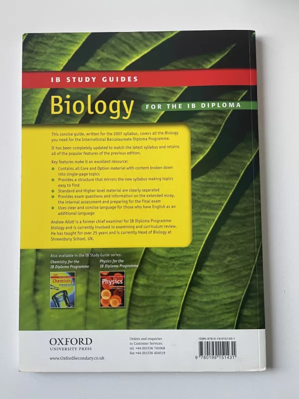BIOLOGY FOR THE IB DIPLOMA - Andrew Allott, knyga 5