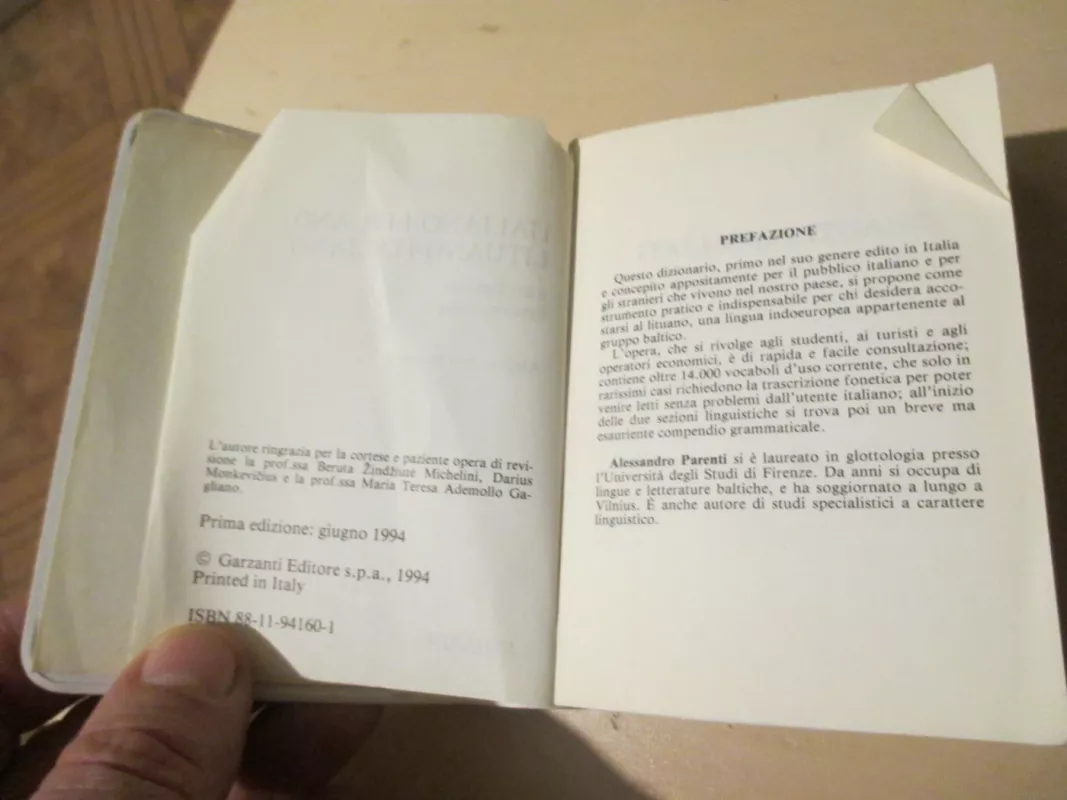 Italiano-Lituano / Lituano - Italiano - Parenti Alessandro, knyga 6