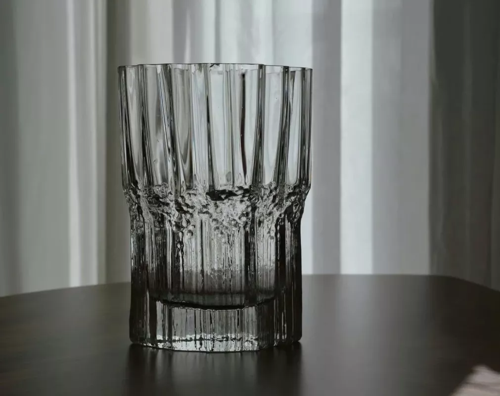 Vintage Iittala Finland Tapio Wirkkala krištolo vaza Pallas - , namai ir interjeras 2