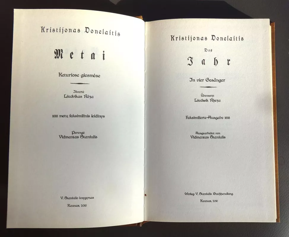 Metai - Kristijonas Donelaitis, knyga 3