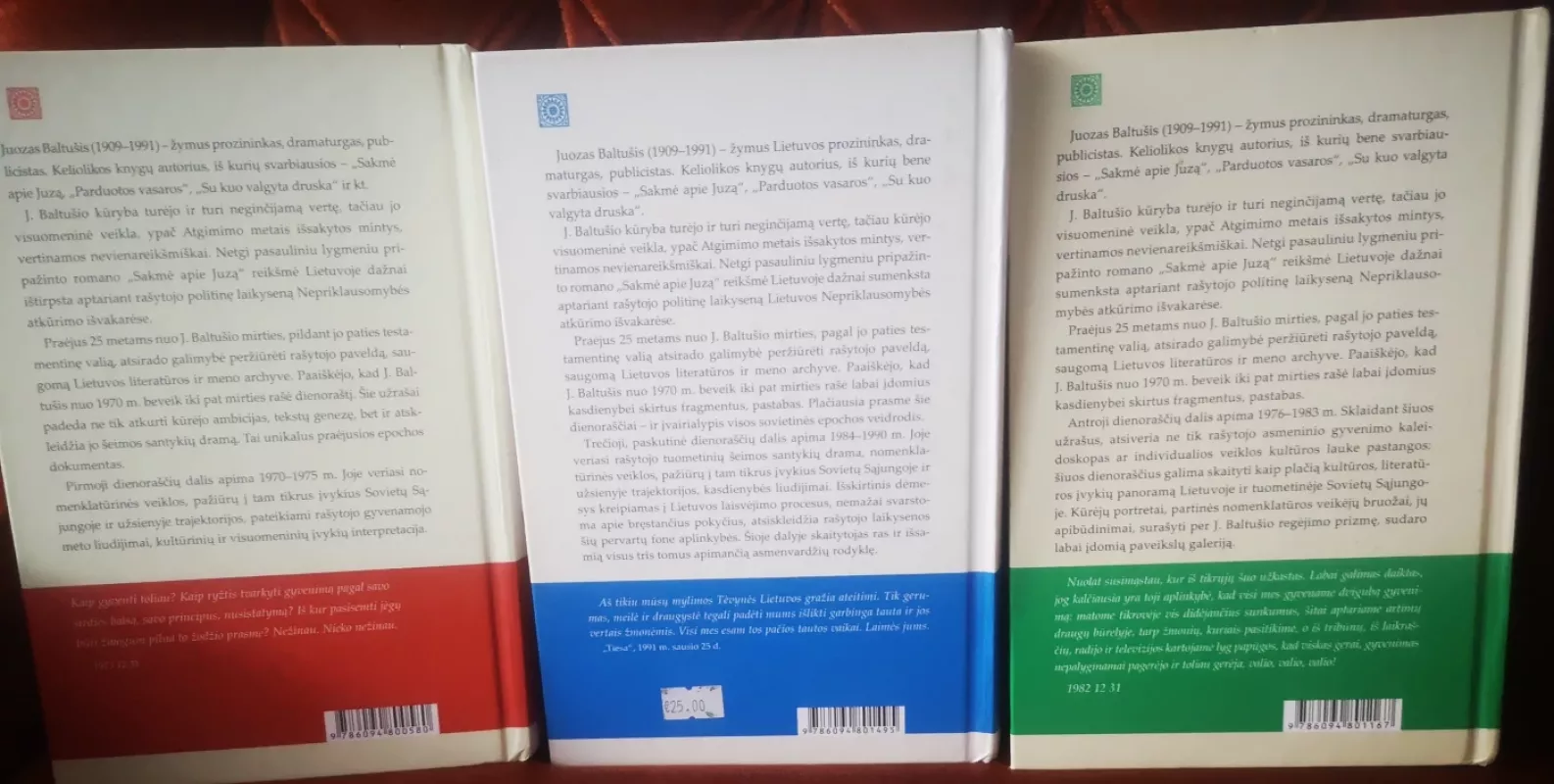 Vietoj dienoraščio 1970-1990 m užrasai. 1-2-3 tomai - Juozas Baltušis, knyga 4