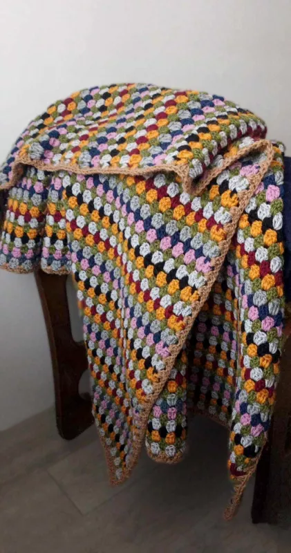 Rankų darbo nertas pledas, 110x165cm - , namai ir interjeras 5