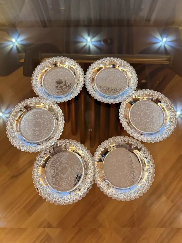 Vintažiniai metaliniai padėkliukai (6vnt.) - , namai ir interjeras 2