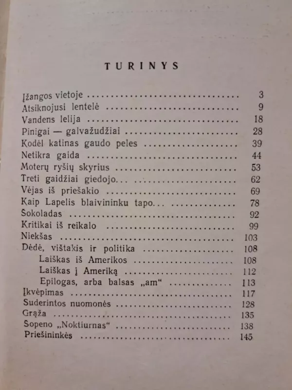 Atsiknojusi lentelė - P.Skodžius, knyga 3