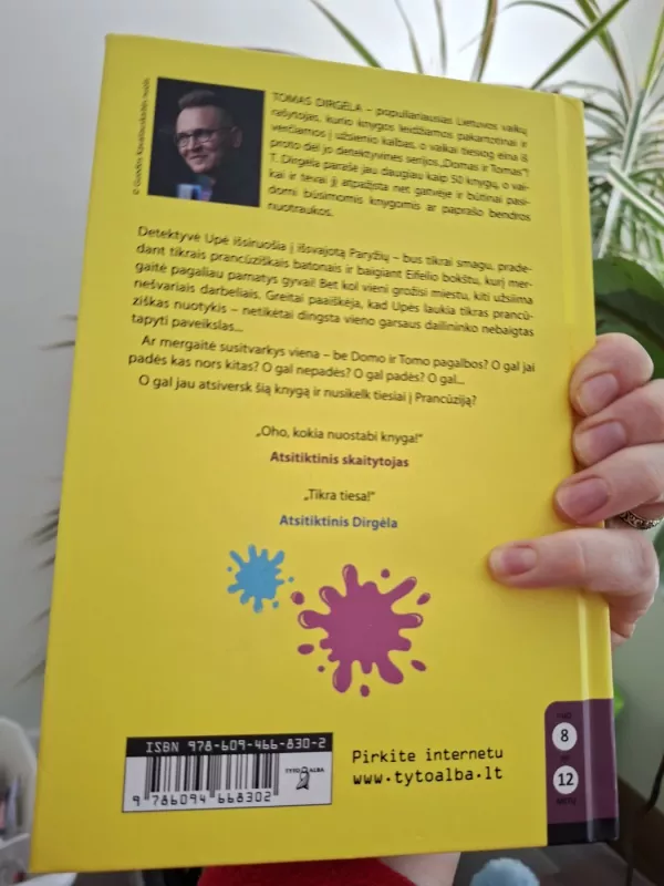 Domas ir Tomas. Detektyvės Upės byla Paryžiuje. 16 knyga - Tomas Dirgėla, knyga 4