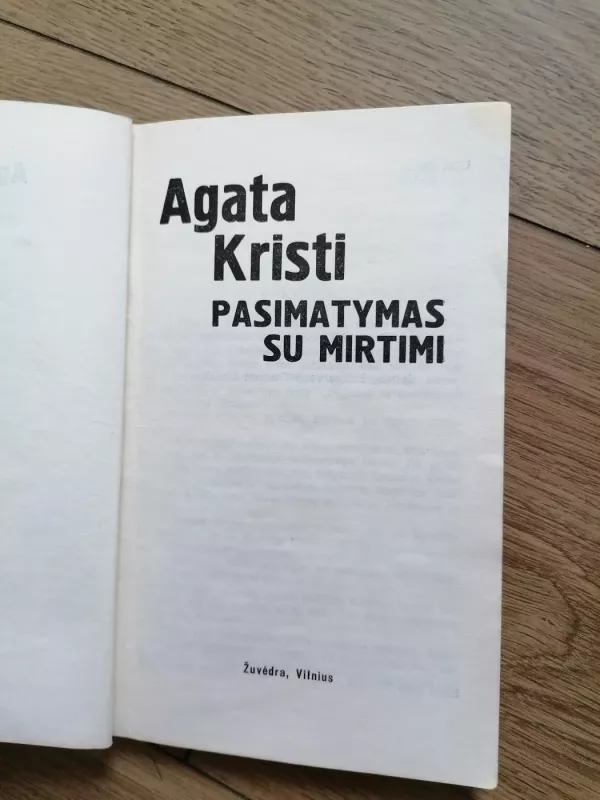 Pasimatymas su mirtimi - Agatha Christie, knyga 3