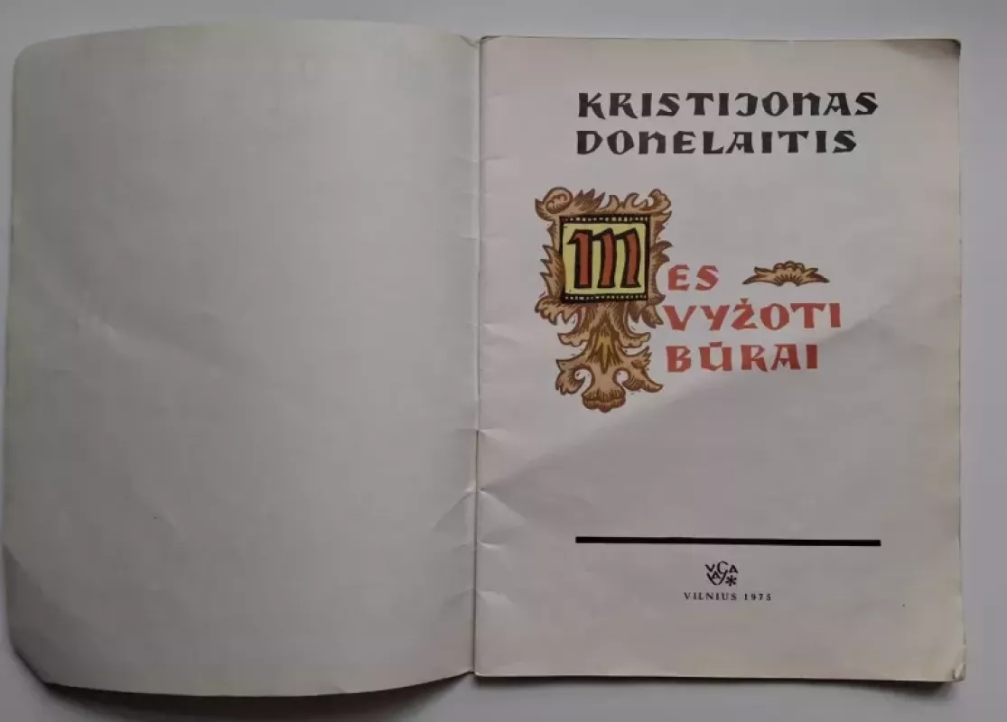 Mes vyžoti būrai - Kristijonas Donelaitis, knyga 3