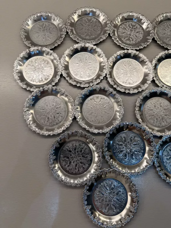 Vintage metaliniai padėkliukai (19vnt.) - , namai ir interjeras 4