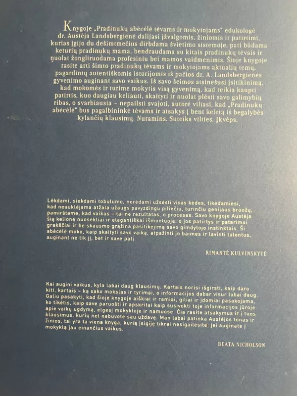 Pradinukų abėcėlė - Landsbergienė Austėja, knyga 3