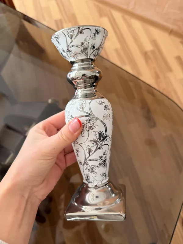 Vintage žvakidė ir vaza - , namai ir interjeras 5