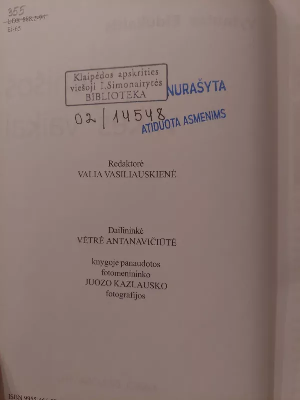 Vienišos vilkės vaikai. Kario dienoraštis - Vytautas Eidukaitis, knyga 3