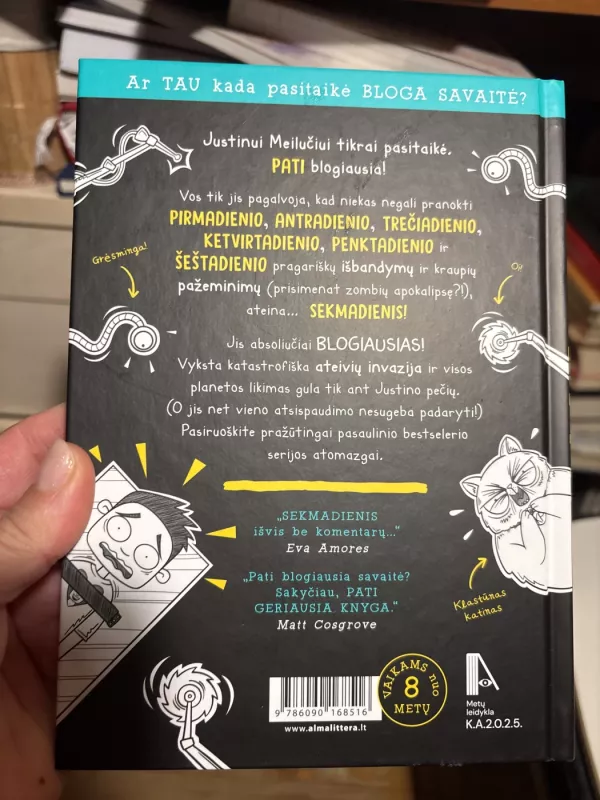 Blogiausia gyvenimo savaitė! Penktadienis - Eva Amores ir Matt Gosgrove, knyga 3