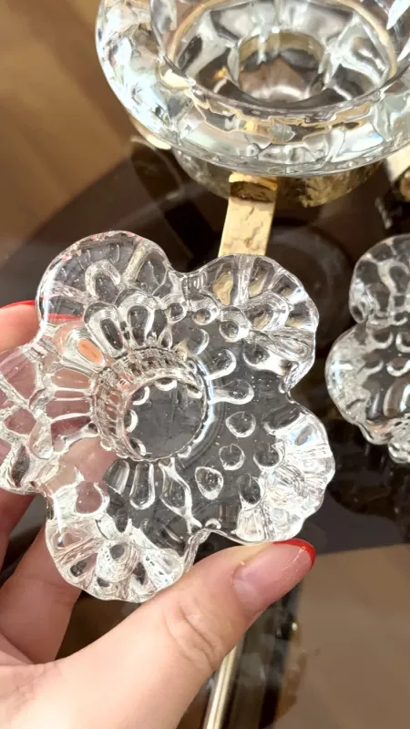 Vintage stiklo žvakidės - , namai ir interjeras 4