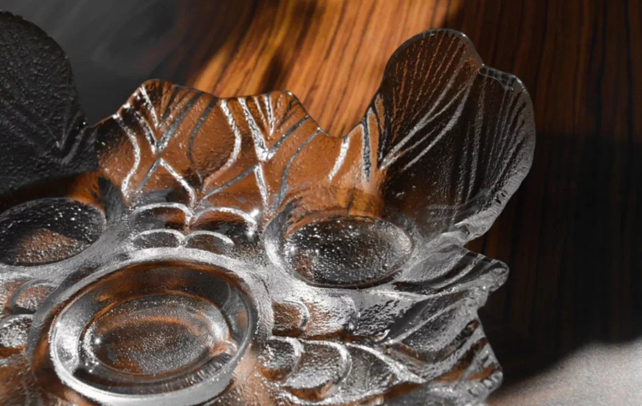 Vintage Muurla Finland krištolo žvakidė Jäkälä - , namai ir interjeras 5