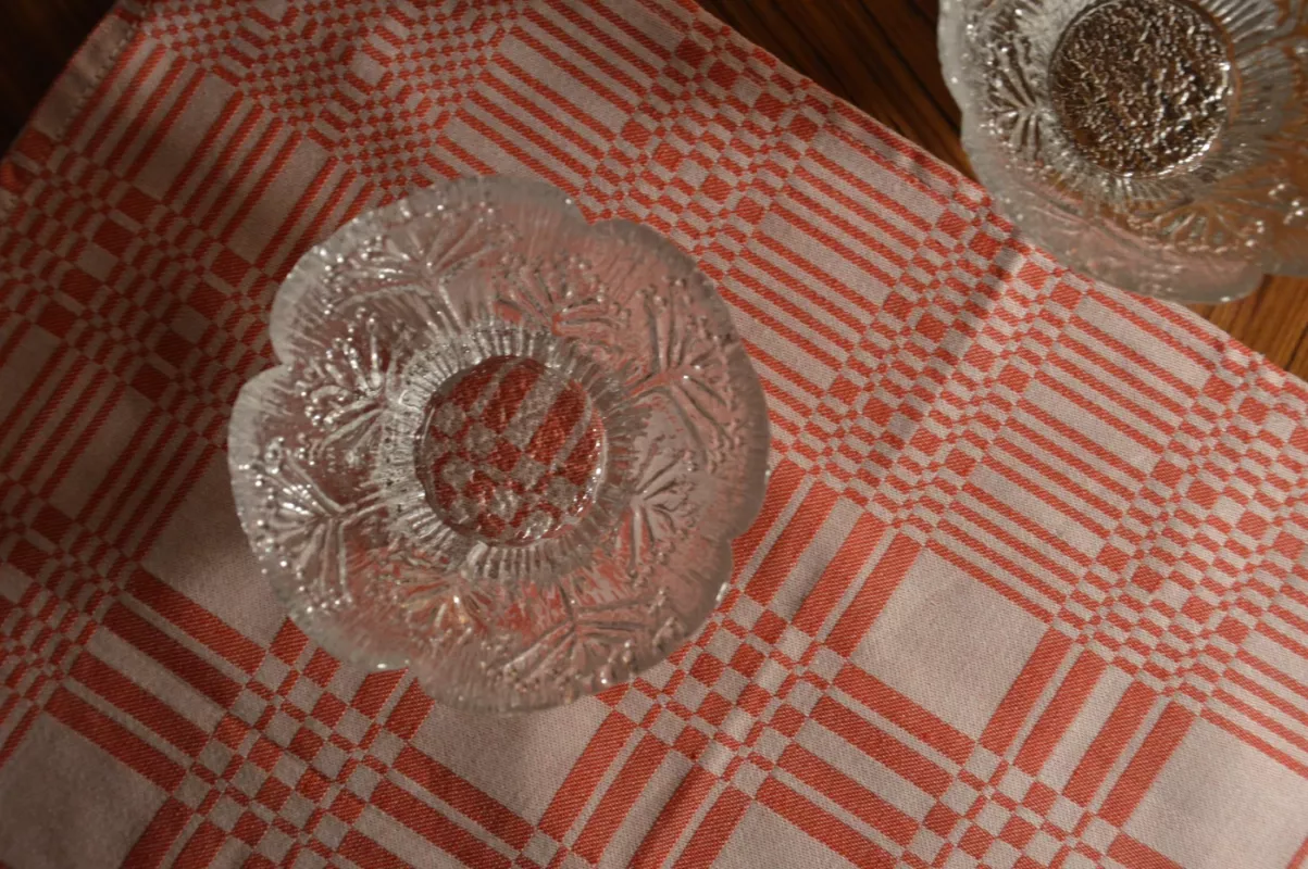 Vintage Mäntsälän Lasisepät Finland Pertti Kallioinen krištolo dubuo Koiranputki - , namai ir interjeras 6