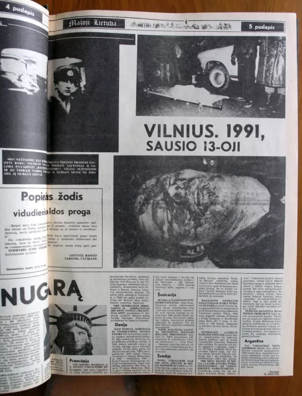 Mažoji Lietuva (savaitraštis) 1991 - Redaktorius: Kęstutis Oginskas, knyga 5