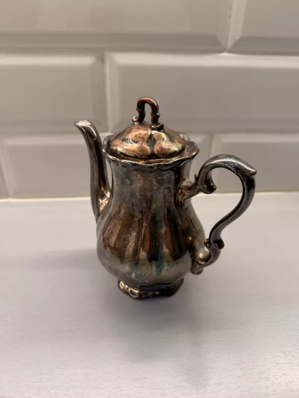 Vintage sidabruotas arbatinukas - , namai ir interjeras 5