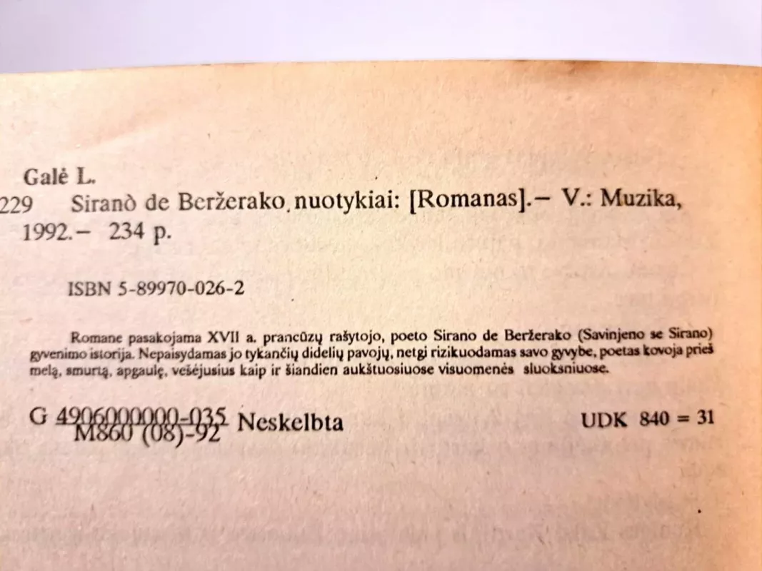 Sirano de Beržerako nuotykiai - Luji Galė, knyga 3