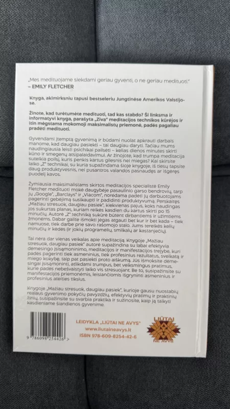 Mažiau stresuok, daugiau pasiek - Emily Fletcher, knyga 3