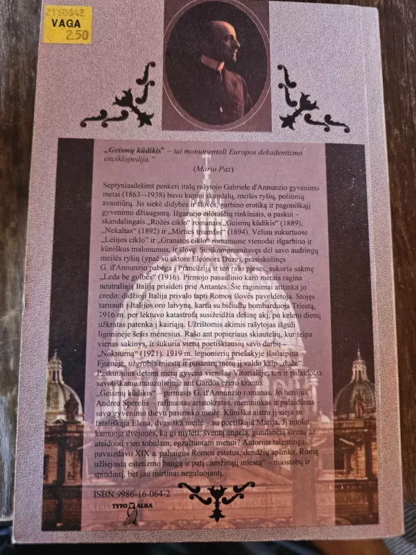 Geismų kūdikis - Gabriele D'Annunzio, knyga 3