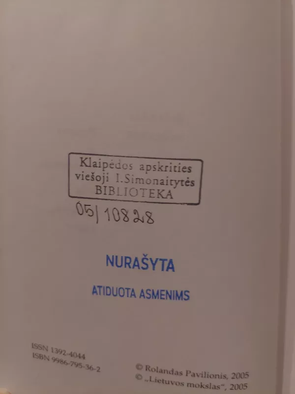 Prasmė ir tapatumas, arba kelionė į save - Rolandas Pavilionis, knyga 3