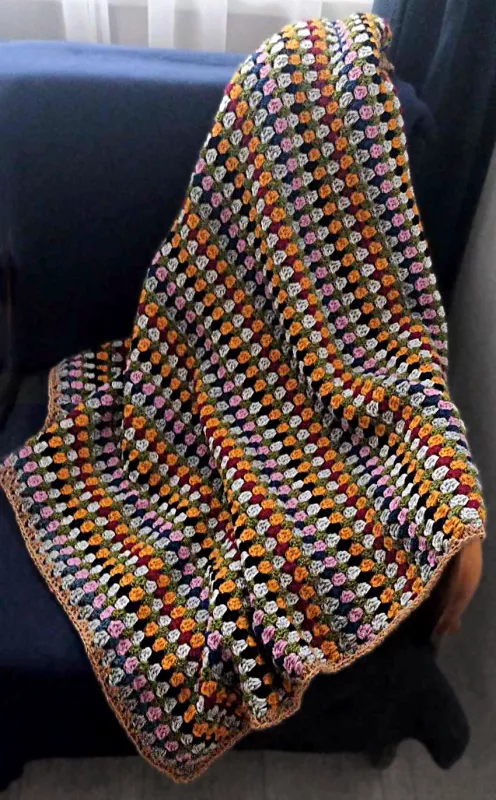 Rankų darbo nertas pledas, 110x165cm - , namai ir interjeras 3