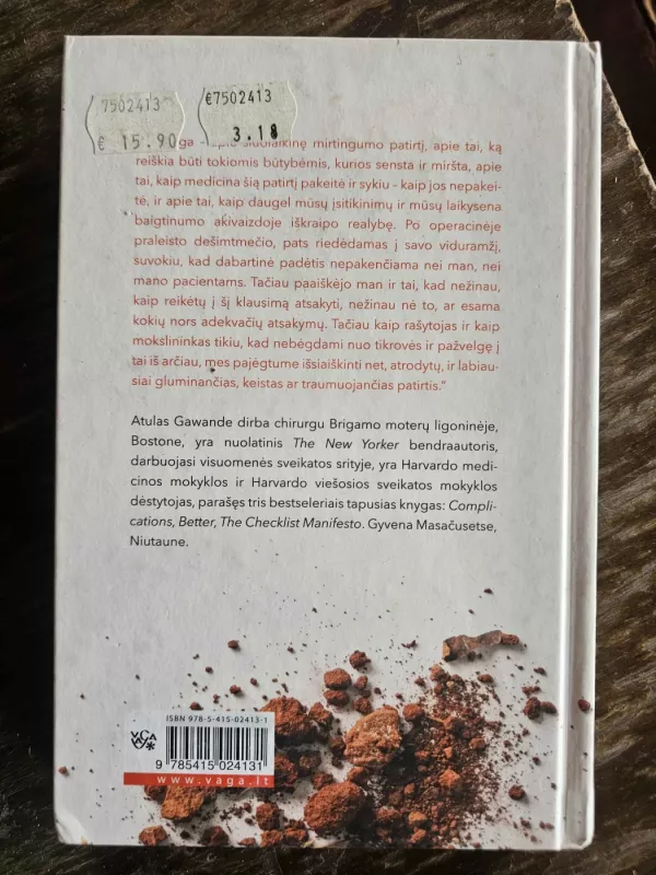 Mirtingi - Atul Gawande, knyga 3