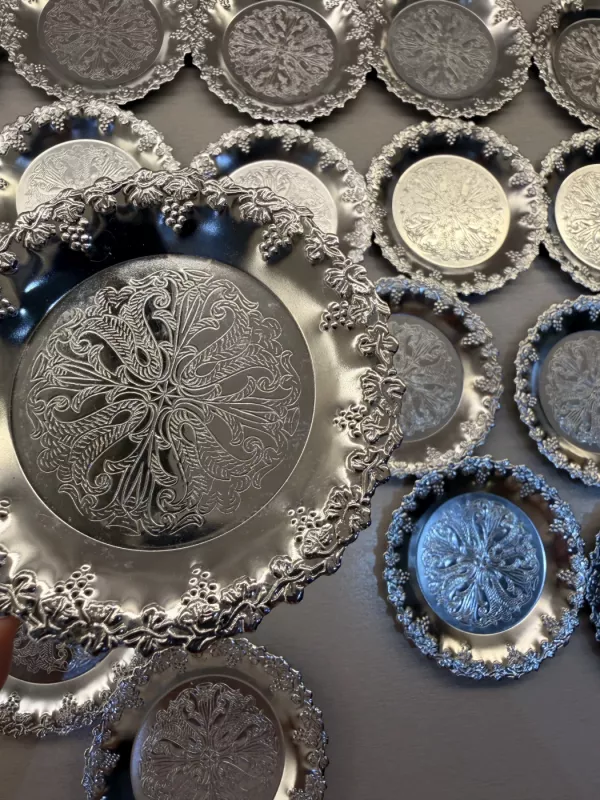 Vintage metaliniai padėkliukai (19vnt.) - , namai ir interjeras 5