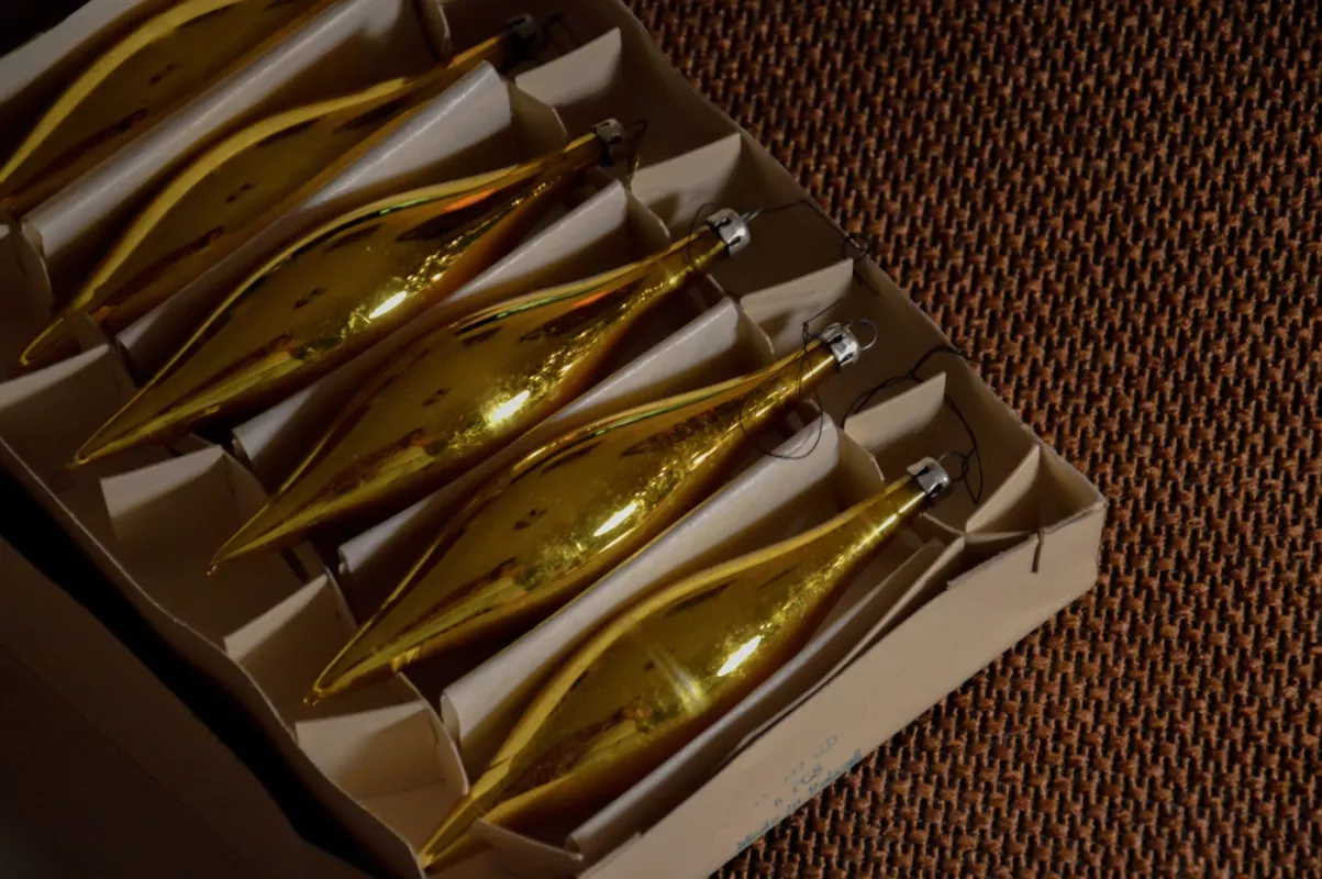 Vintage Poland stikliniai eglutės žaisliukai - , namai ir interjeras 2