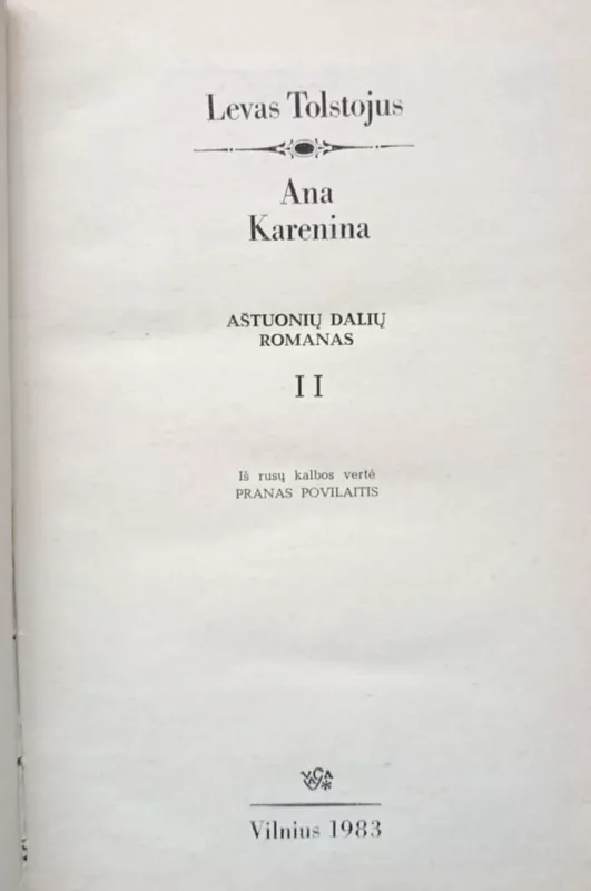 Ana Karenina II dalis - Levas Tolstojus, knyga 5