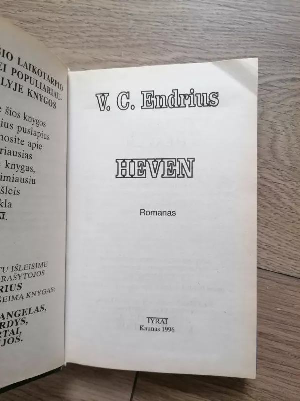 Heven - V. C. Endrius, knyga 3